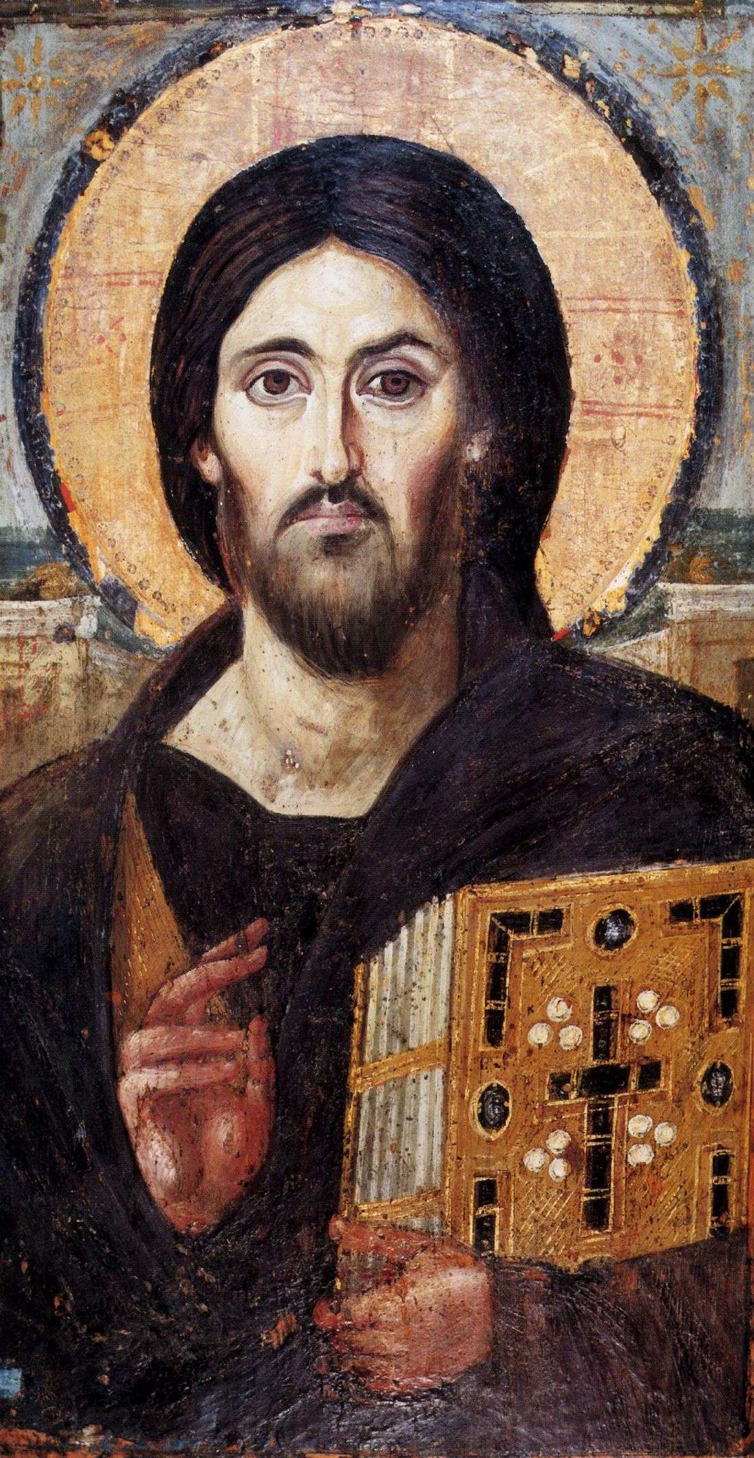 Christus Pantokrator – antieke Christelike mosaiek-ikoon